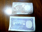 Pakistan 1   2 Rupee Banknote Currency 1985 Serie Pm  Vf The 1 Is Later Issue