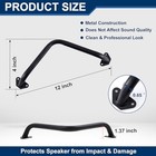 4 Pcs Speaker Bar Grill Matte Black Metal Car Audio Grill Cover 12 Inches