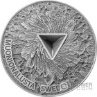 Space Cube Muonionalusta Cube Coin 2 Oz Moneta Argento 5 Cedis Ghana 2025