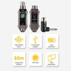 Wireless Microphone System Xlr Transmitter Receiver Rechargeable Speaker Adapter