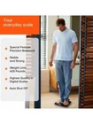Digital Bathroom Scale Smart Body Weight Lcd Glass 390lbs Wide Platform Scale