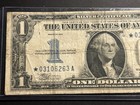 1934  1 Silver Certificate Funny Back Star Note            Circulated 