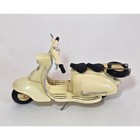 Xonex Lambretta Scooter Cream Diecast Motorcycle Model 4in Collectible