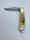 Vintage Parker Edwards Single Damascus Clip Point Trapper Knife 