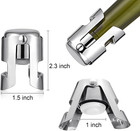 Tessco 12 Pcs Stainless Steel Champagne Stopper Reusable Bottle Sealer Wine Cork