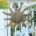 27  Sun Metal Wall Art Outdoor Decor Moon Wall Decoration Metal Wall Sculpture