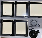 Lot 5 Premier Darkroom Easel 3 Film Negative Holders Vintage Enlarger Photo Gear