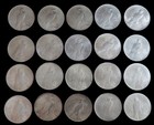 1923 Silver Us Peace  1 Dollars Florida Hoard 20 Coin Au-bu Roll
