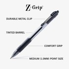 Zebra Pen Z-grip Retractable Ballpoint Pen  Medium Point  1 0mm  Black Ink 