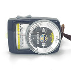 Vintage Gossen Lunasix 3 Light Meter W  Case   Lanyard Grey Made In Germany