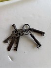 6 Vintage Old Antique Skeleton Keys 1   -2   
