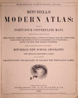 Antique 1882 Map   Western   Northern Hemispheres By S  A  Mitchell 9x12
