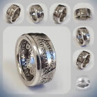 Silver Dollar Coin Ring Size 7-13 Handmade Crafted Rare Silver Men Rings