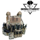 Urban Assault Camo 7 Tactical Vest Plate Carrier With Level Iii Armor Plates