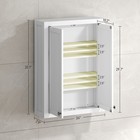 Homcom Bathroom Wall Cabinet Medicine Cabinet With Adjustable Shelves White