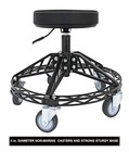 Jegs Heavy-duty Rolling Shop Stool W pneumatic Adjustable Height From 21 In  To