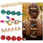 4 5pcs Christmas Hair Clips For 1 Count  pack Of 5   Multicolor gold red