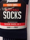 Franklin Youth Small Baseball Socks Navy Shoe Size 10-1