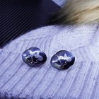 Indian Siam Sterling Silver 925 Textured Indian Goddess Cufflinks Cuff Links