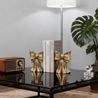 Vintage Gold Bow Book Ends Set Of 2 Heavy Duty Bookends For Large   Heavy Boo   