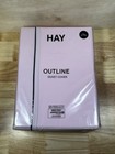 Hay Outline Duvet Cover  Soft Pink - King Size 100  Organic Cotton New