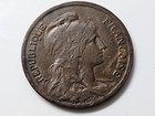 1916 France 10 Centimes 10 Cent Bronze Coin