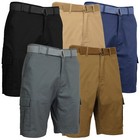 Men s Belted Classic-fit Cargo Distressed Shorts Multi-pocket  size 30-48   new 