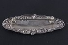 Sterling Silver Vintage Embossed Design Brooch 925 Vintage 3386