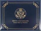 Graduationmall Us Birth Certificate Holder 8 5  11  8 5 11  Navy 