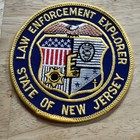 Vintage State Of New Jersey Explorer Embroidered Uniform Patch  Nos
