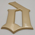 Reclaimed Plastic 12  Gold Sign Letter D Name Initial Salvaged Pub Shop Wedding