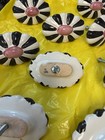 Vintage Mackenzie-childs Oval Fluted Flower Drawer Cabinet Knob