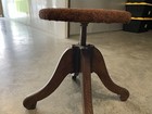 Vintage Wood Piano Stool Organ Wooden Seat Antique
