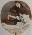 C1920 Hand Fan For P  Wiest s Sons  York  Pa  sells Columbia Grafanola 