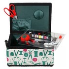 Singer 07271 Basket With Sewing Notions Kit   Removable Tray-vintage Tan