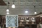 Faux Finish Ceiling Tiles  Interior Roof Wall Panels  Pl28 Bluish Gold 10pcs