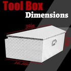 39 x16 5 x12 aluminum Diamond Plate Pickup Truck Trailer Tongue Storage Tool Box