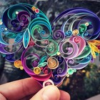 Juego De 4320 Tiras De Papel Para Filigrana  ancho  5 Mm  Largo  54 Cm 