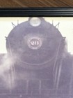 Vintage Framed Steam Locomotive Photo - Antique Train Engine  23 Railroad Decor