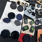 Estate 1950   s Buttons Huge Lot Antique Navy  Carved Bakelite Quality Coat Rare