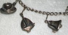Vintage Antique Car Streetcar Skull Sailboat Bicycle Bell Penguin Charm Bracelet