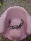 Light Pink Bumbo Baby Floor Seat With Safety Belt Strap