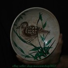 5 8  Rare Old Chinese Dynasty Porcelain Paintings Flower Bamboo Bird Bowl