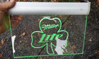 Miller Light Beer Shamrock St  Paddy s Day      Led Light Up Real Bar Sign   