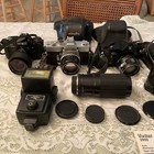 Vintage 35mm Camera Lot Minolta  Tls Lenses And Flashes   Read Description 