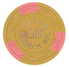 Rare 101 Club Bonbeck Inc Las Vegas  5 Casino Chip Hat   Cane