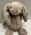 Jellycat Small Bashful Beige Bunny Rabbit Plush 8    Stuffed Animal  New With Tags