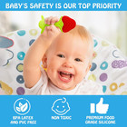Teething Toys  5 Pack  -  Infant Teething Keys Set  Bpa-free  Natural Organic Fr