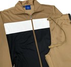 Men s Coraleblock 2-piece Full Tracksuit Zip Up Track Jacket   Track Pant Outfit