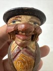 Vintage  Mechanical Bottle Stopper - Hand Carved